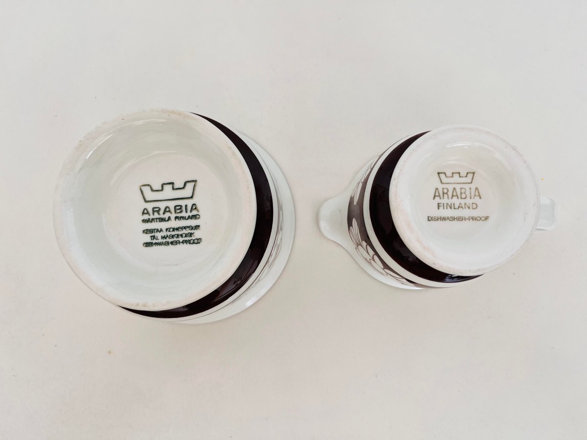 Arabia Katrilli（カトリーリ）クリーマー＆シュガーボウル | Glanta