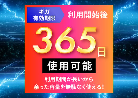 【100GB使える】追加ギガチャージ