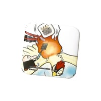 火の鳥×はんぺんくん　スクエア缶バッジE