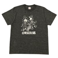 回転初心者 SHORT SLEEVE T-SHIRTS HEATHER BLACK