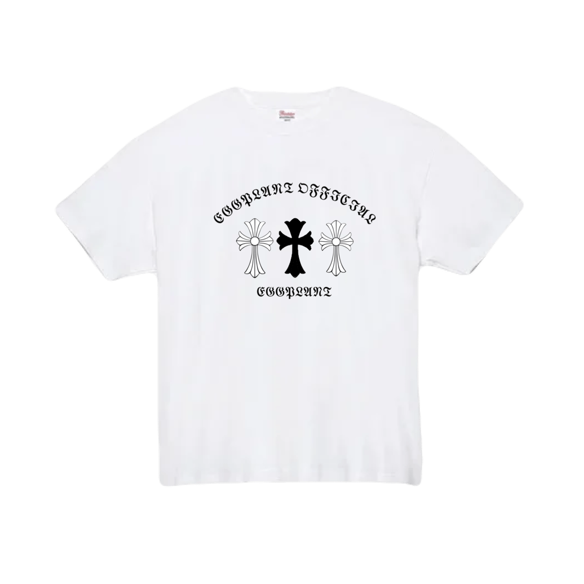 Tシャツ【クロス】ホワイト | egg plant