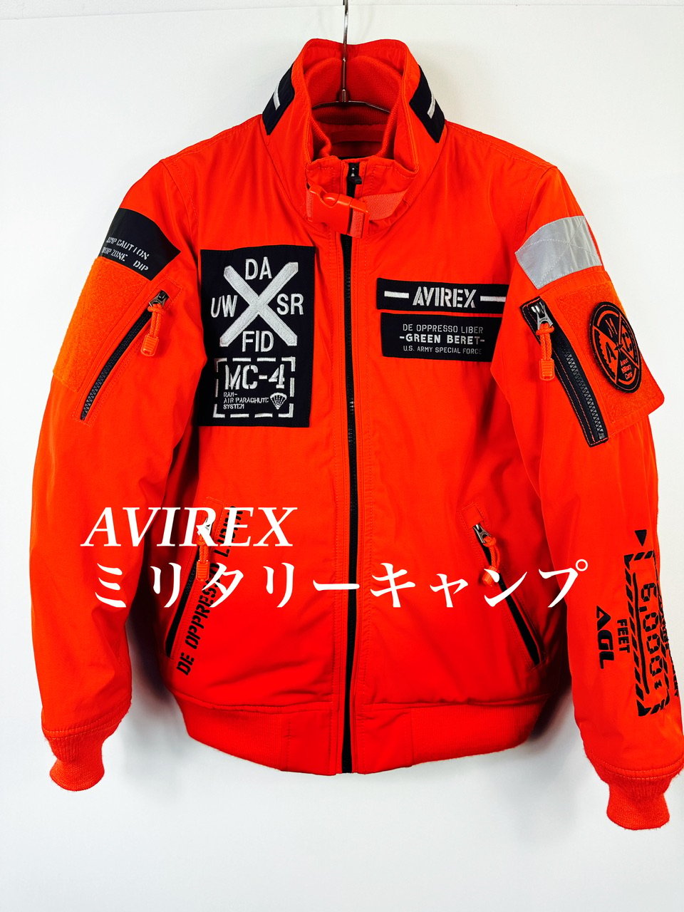 AVIREX ミリタリーキャンプ ジャンパー オレンジ MA-1 | STOREHOUSE.77