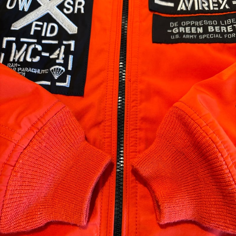 AVIREX ミリタリージャケット 2XL オレンジ AVIREX ミリタリージャケット 2XL オレンジ AVIREX