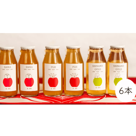 100％りんごジュース　180ml×6本