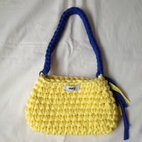 【予約】colorful hand bag -yellow×blue-