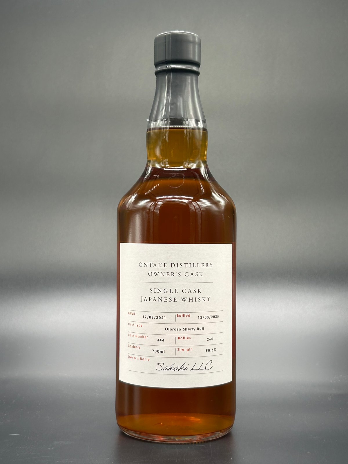 御岳ウイスキー CASK NO.007 61.5% 180ml 新品未開封 Japanese Whisky 御岳 シングルカスク / Sakaki LLC Owner's