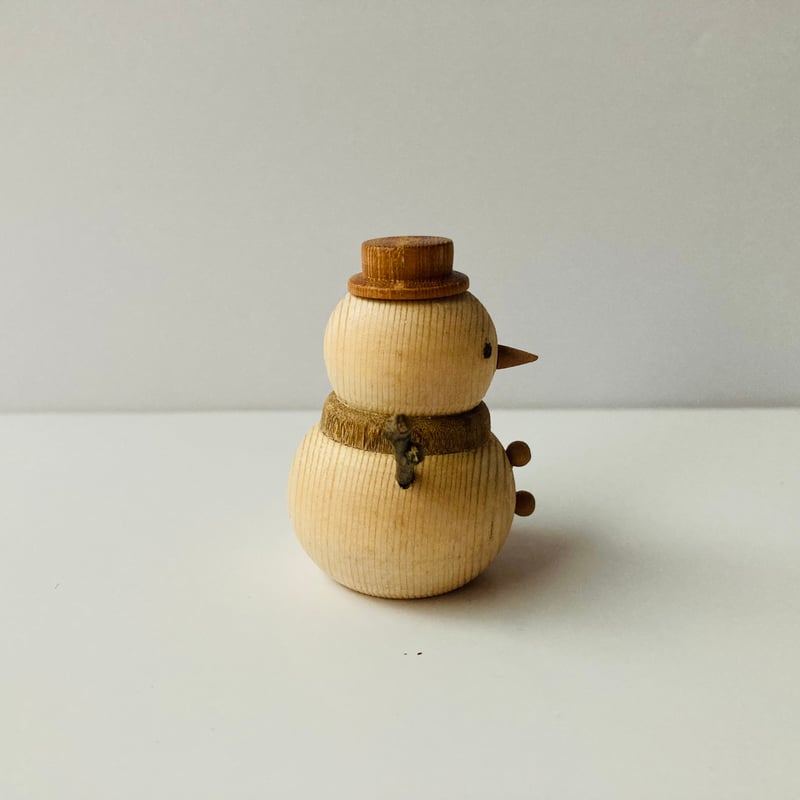 木製手乗り雪だるま | 木工房・あき