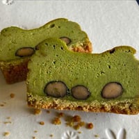 チーズケーキ【抹茶と黒豆】《5月》パウンド型小 スリーブ包装