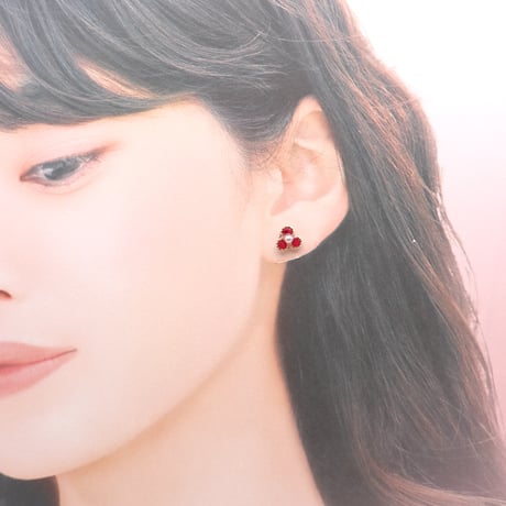 イヤリング・ピアス｜小花｜ピンク