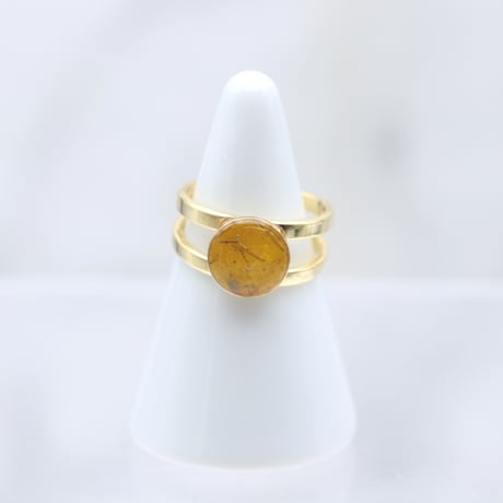 リング｜まるgold｜黄色