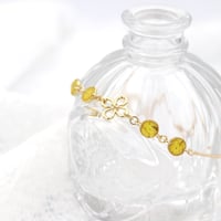 ブレスレット｜水玉｜黄色
