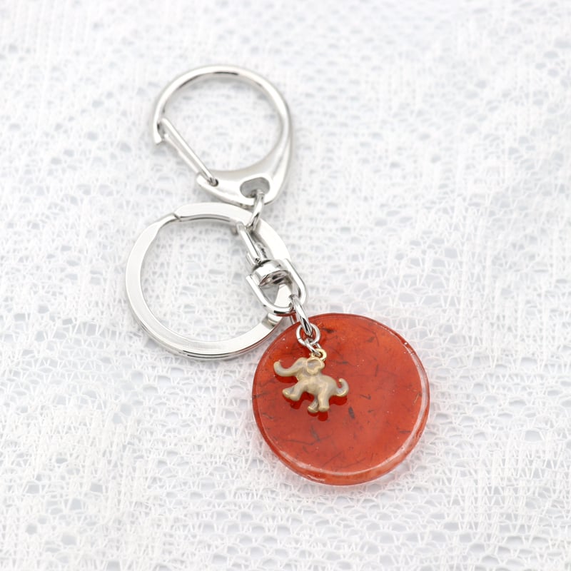 S*Y様 おはなさんキーホルダー◎ （オレンジ） S*Y様 おはなさんキーホルダー◎ （オレンジ） HIBISCUS FUR