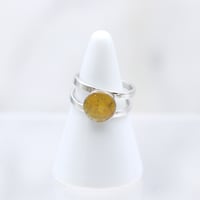 リング｜まるsilver｜黄色