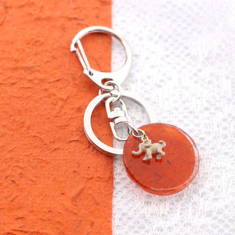 S*Y様 おはなさんキーホルダー◎ （オレンジ） S*Y様 おはなさんキーホルダー◎ （オレンジ） HIBISCUS FUR