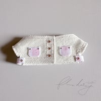 denim ジャケット 単品【ホワイト×ピンク】