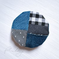 denim ベレー帽 単品【ブルー】
