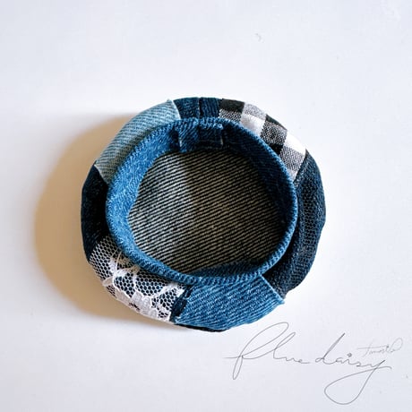 denim ベレー帽 単品【ブルー】