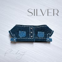 denim ジャケット 単品【ネイビー×シルバー】