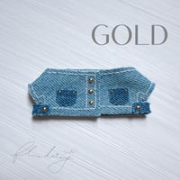 denim ジャケット 単品【ライトブルー×ゴールド】