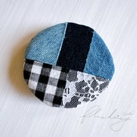 denim ベレー帽　単品【ブルー】