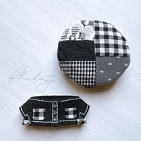 black denim ジャケット・ベレー帽セット