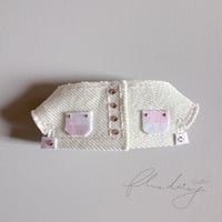denim ジャケット 単品【ホワイト×ピンク】