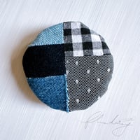 denim ベレー帽　単品【ネイビー】