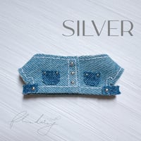 denim ジャケット 単品【ライトブルー×シルバー】