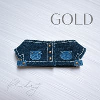 denim ジャケット 単品【ネイビー×ゴールド】