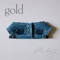 denim ジャケット 単品【ブルー×ゴールド】