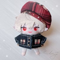 denim ジャケット・ベレー帽セット 【レッド×ゴールド】
