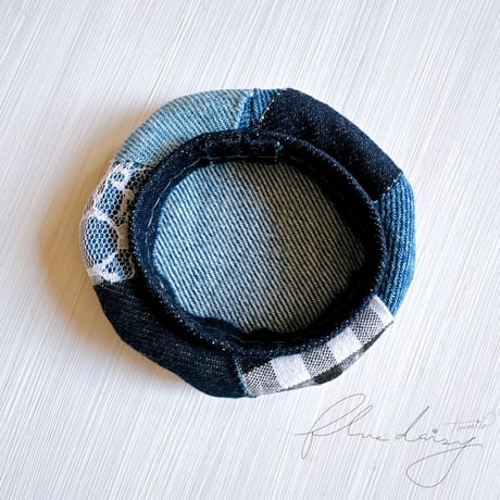 denim ベレー帽　単品【ネイビー】