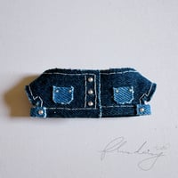 denim ジャケット 単品【ネイビー×シルバー】