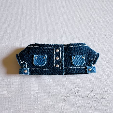 denim ジャケット 単品【ネイビー×シルバー】