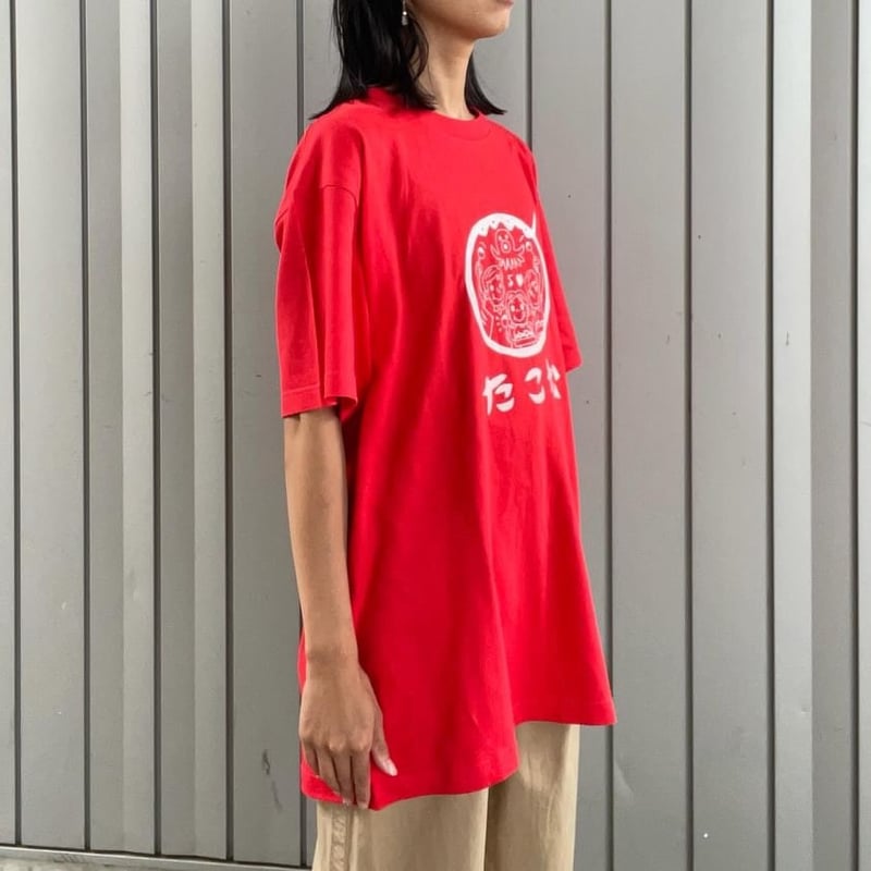 たこ松「オリジナルロゴ」Tシャツ RED Lサイズ | たこ松