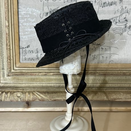 新品ダーメDa-Meカクテルハットトークハットグレーブラック水玉ドットリボン高級 新品ダーメDa-Meカクテルハットトークハットグレーブラック水玉