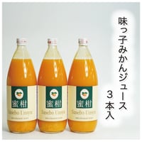 【果汁100％ストレートジュース!!】味っ子みかんジュース/1000ml×3本入