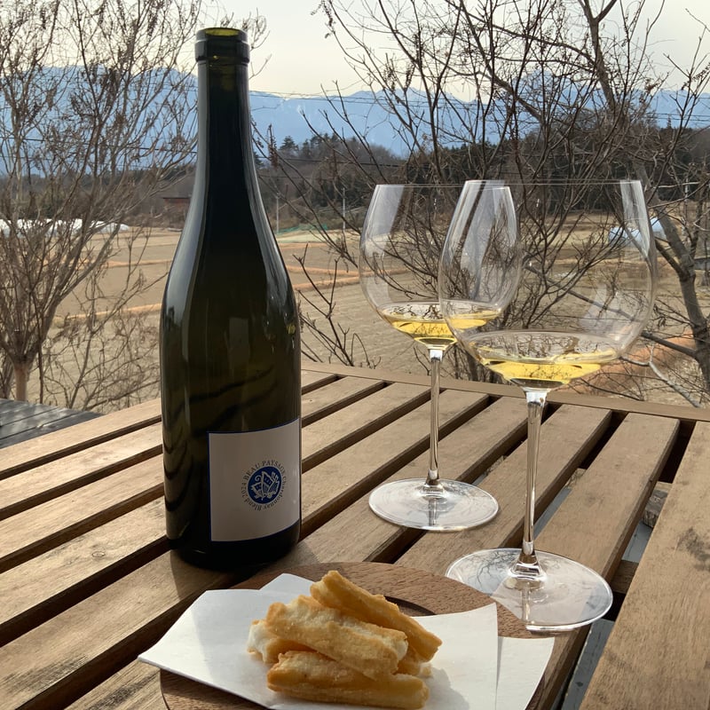 Chardonnay 2008 ★★★ / BEAU PAYSAGE フレーバーティーBEAU PAYSAGE Chardonnay Blend 2024 とグラス