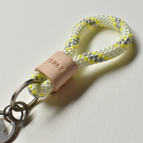 TUKURI 「紐と革」 キーホルダー