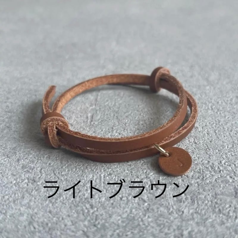 長さ調節可能！本革レザーブレスレット レディースサイズ | Anne