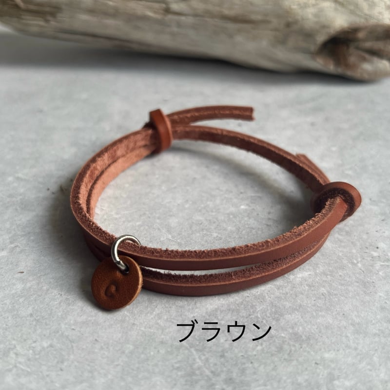 長さ調節可能！本革レザーブレスレット メンズサイズ | Anne Leather