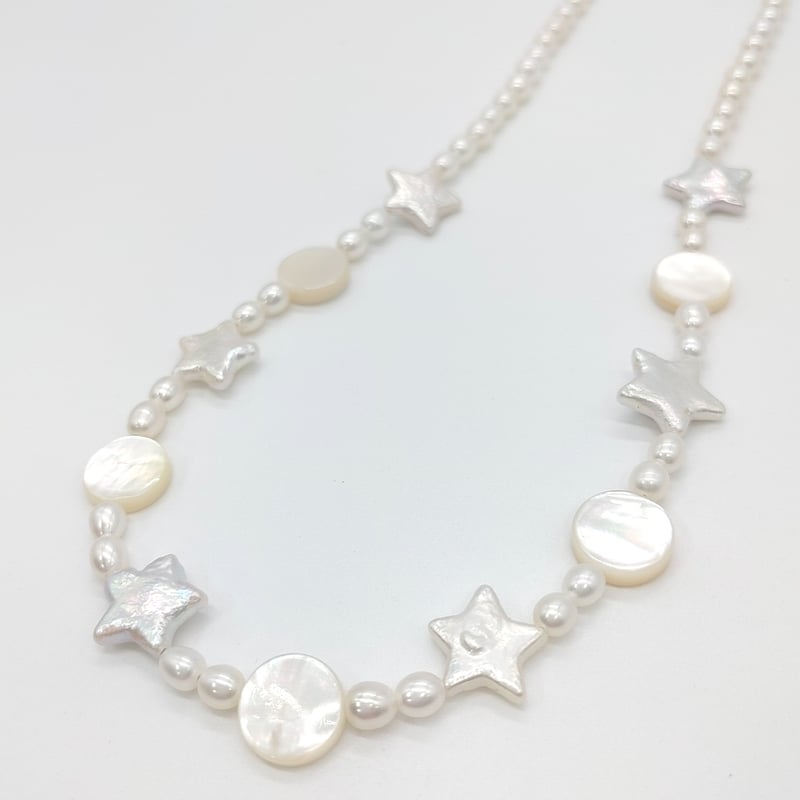 星と満月のネックレス | KJM-pearl