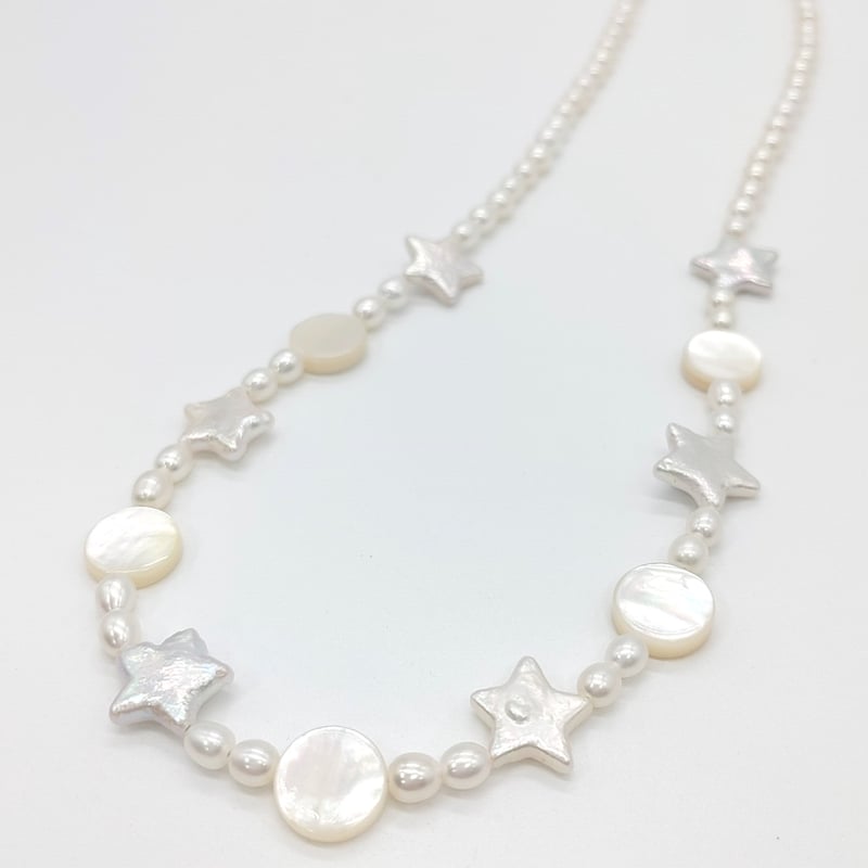 星と満月のネックレス | KJM-pearl