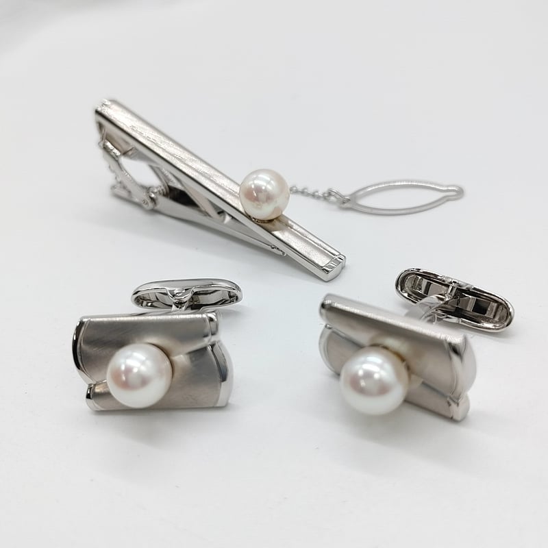 カフス タイバーのセット | KJM-pearl