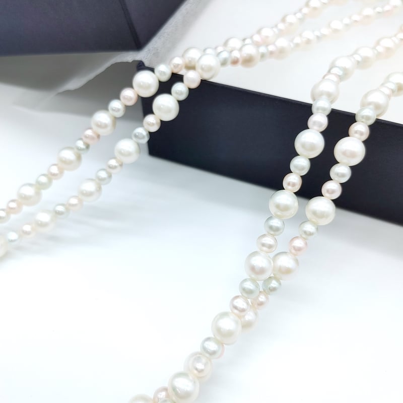3色パール 2連ネックレス | KJM-pearl