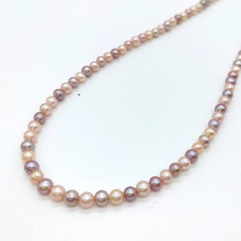 マルチカラーのベビーパールネックレス | KJM-pearl