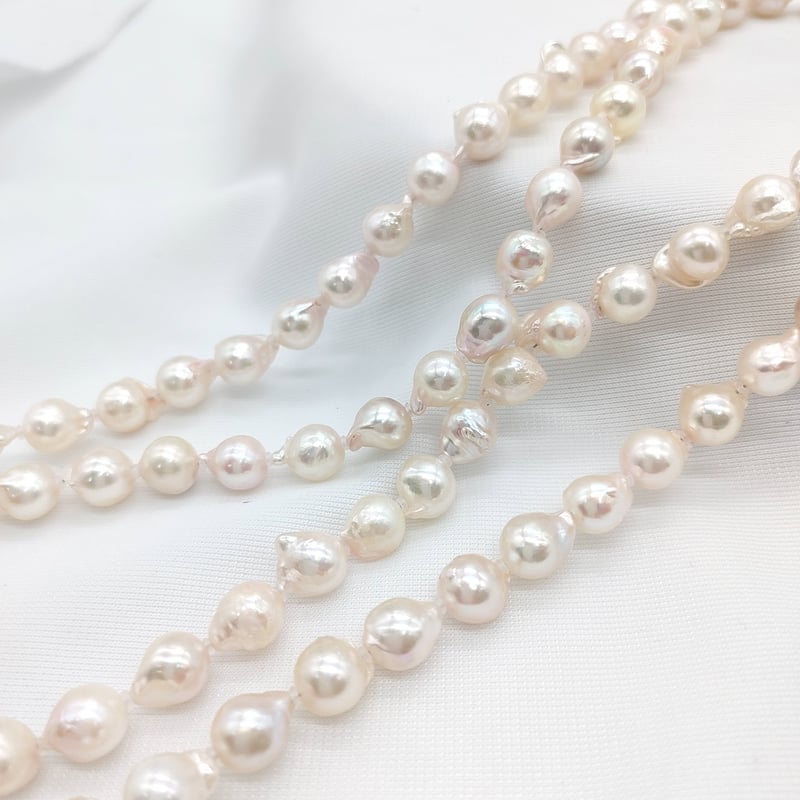 あこや真珠バロック ロングネックレス | KJM-pearl