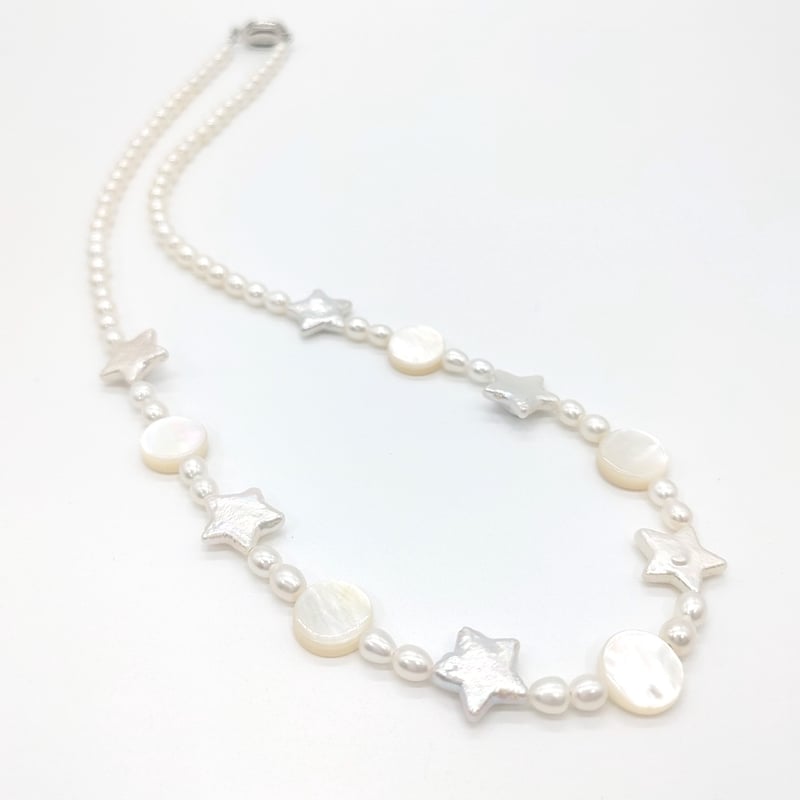 星と満月のネックレス | KJM-pearl