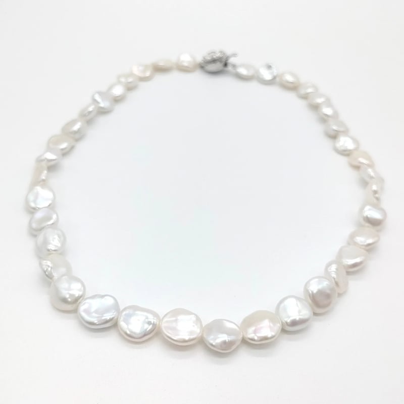 mojom - chimchim バロックパール ネックレス 大粒バロックのシンプル一連ネックレス | KJM-pearl