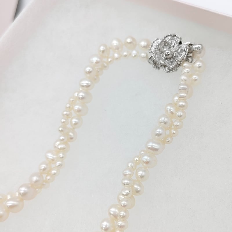 2連 小粒パールの組み合わせネックレス | KJM-pearl